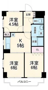 プロージットアズマ【3階】の間取り