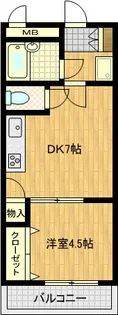 SOUTH1178【4階】の間取り
