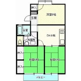 セジュールカマクラ【2階】の間取り