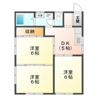 久保田ハイツ【1階】の間取り