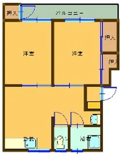 シャルマンコーポ周布 201号【2階】の間取り