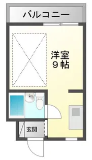 クリスタル二河【4階】の間取り
