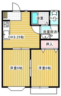 鉢形グリーンハイツ【1階】の間取り