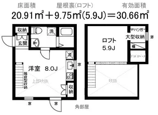 洋風建築 井の頭【2階】の間取り