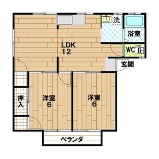 ウッディハイツ純【2階】の間取り