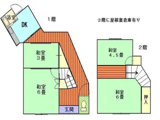 広島県廿日市市桜尾本町【一戸建】の間取り
