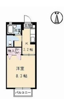 シャーメゾン・アメニティ【1階】の間取り