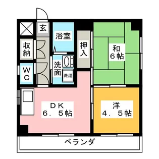 エントリーミツワ【2階】の間取り