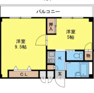 ステイトリー川口屋【4階】の間取り
