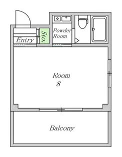 1Rの間取り画像