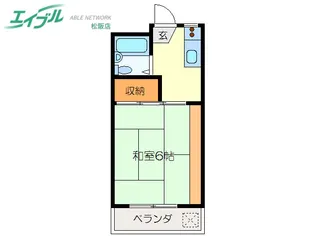 コーポレッド【2階】の間取り