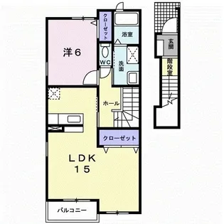 ハウスフィデール【2階】の間取り