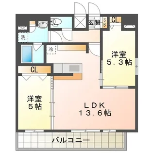 S‐RESIDENCE四日市安島aloggio【13階】の間取り