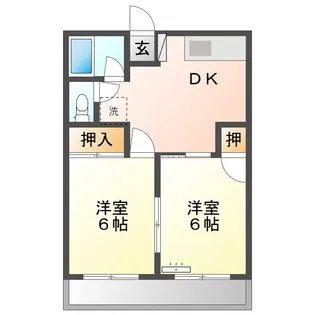 クレアンジュコート【1階】の間取り