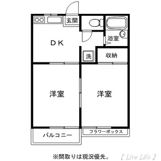 レピュート谷口【2階】の間取り