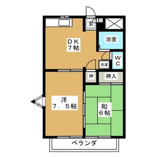 パルテール見取 B【2階】の間取り