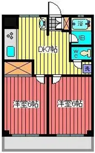 第一荻島ユニティビル【4階】の間取り