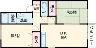 ロイヤルガーデン愛子A棟【2階】の間取り