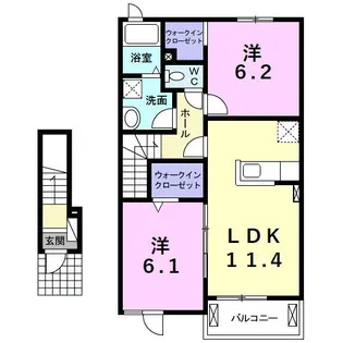 メゾン相生II【2階】の間取り