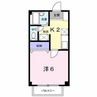 ハイツ楓【1階】の間取り