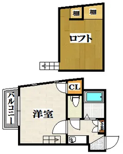 ビートルズハイツ 薬院【1階】の間取り