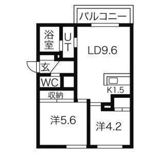 アシルル新川【2階】の間取り