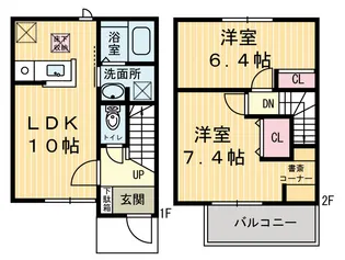 栃木県鹿沼市村井町【一戸建】の間取り