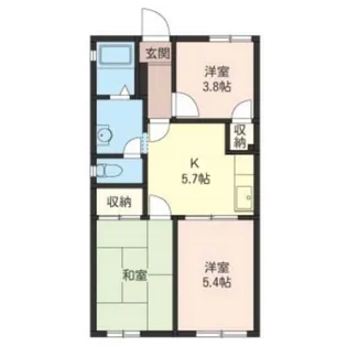 アネックス坂本【1階】の間取り