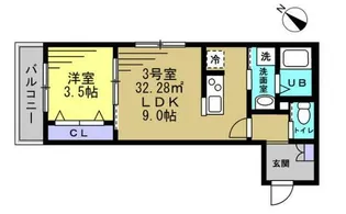 マロン クレール【2階】の間取り