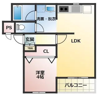 フローレンス敷【1階】の間取り