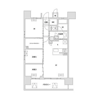 八王子レジデンス【8階】の間取り
