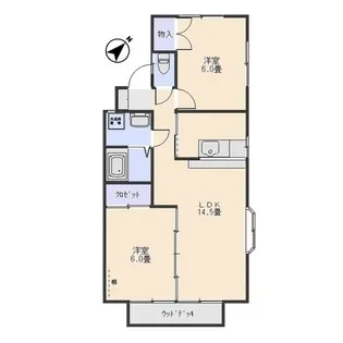 グリーンハイムツツミ【2階】の間取り