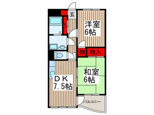ウィンパレス狭山【5階】の間取り