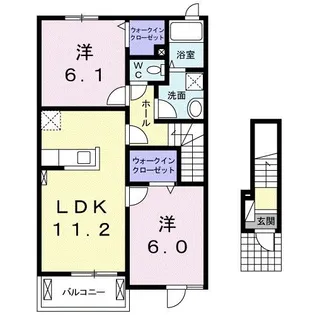 グレースリンクA【2階】の間取り