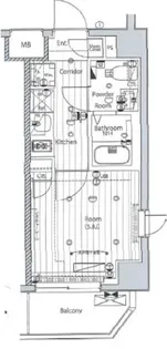 メイクス武蔵小杉II【3階】の間取り