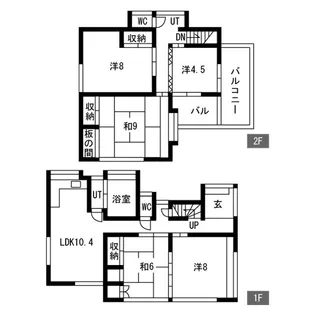 神奈川県相模原市緑区長竹【一戸建】の間取り