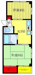 パレス内田2号館【2階】の間取り
