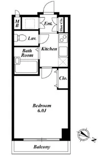 東京都港区東麻布1【マンション】の間取り