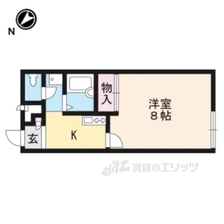 レオパレスブル瀬田【1階】の間取り