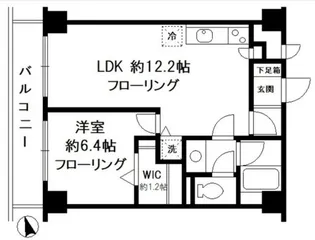 東京都中野区中央1【マンション】の間取り