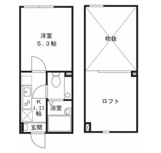 アザーレ・ターコイズ読売ランド前【2階】の間取り