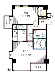 東京都杉並区和田3【マンション】の間取り