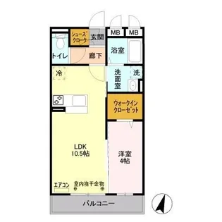 サンシャインみさと【2階】の間取り