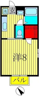 シャ・ブラン【1階】の間取り
