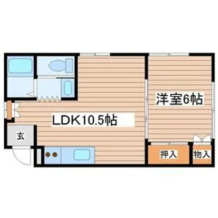 アスール国見【1階】の間取り