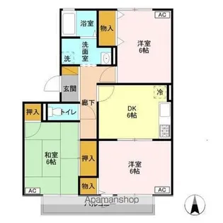 フレマリール鎌ヶ谷 A【2階】の間取り