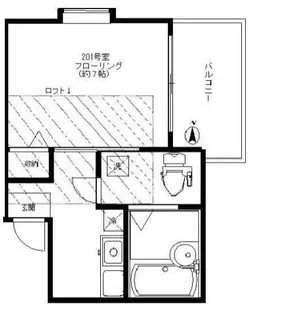 メゾン ラルジュ【2階】の間取り