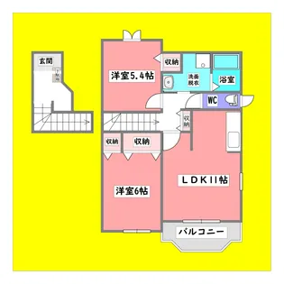 広島県東広島市西条町御薗宇【アパート】の間取り