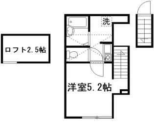 IKフラット2【2階】の間取り