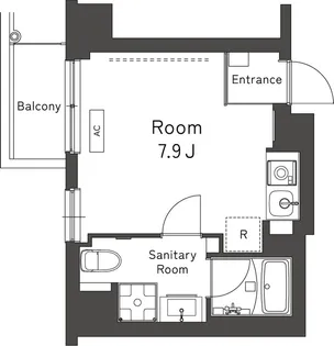 東京都新宿区余丁町【マンション】の間取り